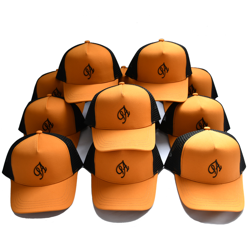 embroidered trucker hat